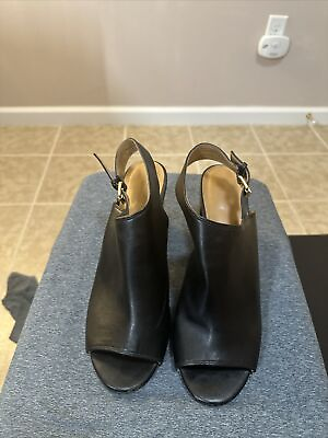 #ad Women’s Black Open Toe Sling Open Heel Sandal $15.00