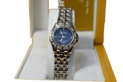 #ad Arnex by Lucien Piccard Crystal Womens Japan Quartz Stainless Steel Watch AX2023 $59.95