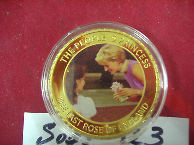 #ad The Last Rose of England Princess Royal Diana Gold Coin Commemorative Coin 7 $17.96