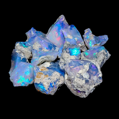 #ad 50 Cts 100 % Natural Ethiopian Jumbo Welo Fire Opal Rough Specimen Gemstone Lot $29.99