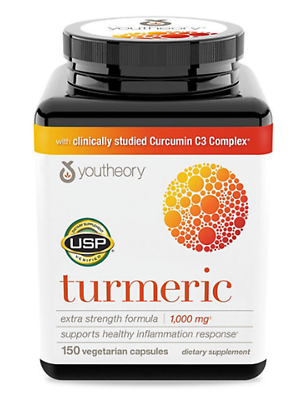 #ad Turmeric Youtheory Turmeric Extra Strength Capsules 150 ct. $33.99