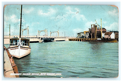 #ad 1909 Kimberley Avenue Bridge New Haven CT Early Posted View $14.50