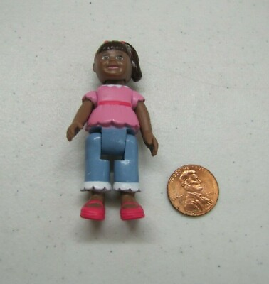 #ad Dollhouse AFRICAN AMERICAN GIRL DAUGHTER DOLL 2.75quot; ToysRUs for Loving Family $15.02