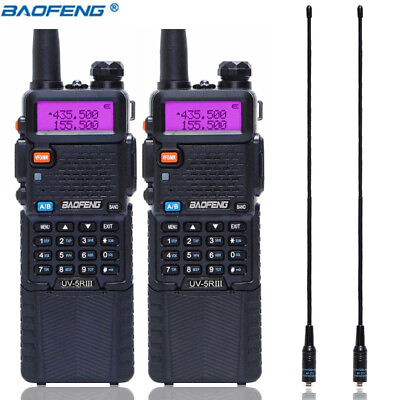 #ad BAOFENG UV5R III VHF UHF WALKIE TALKIE DUAL BAND HAM HANDHELD TWO WAY RADIO USA $37.98