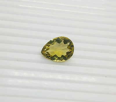 #ad 100% GREEN GOLD Lemon Quartz Special cut Size 15x20 MM Weight 14.15 Carat Pear $14.99