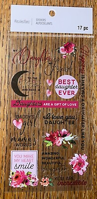 #ad Recollections Best Daughter Ever My Daughter FAMILY Gift love Scrapbook Stickers $15.00
