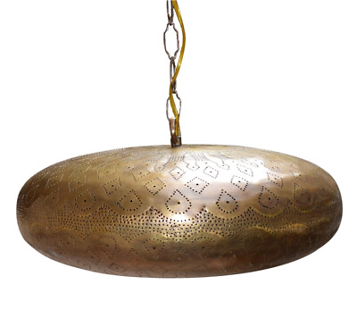 #ad Handmade Brass Moroccan Lamp Brass Moroccan Pendant Light Bronze Boho Decor $385.00