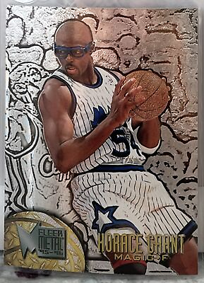 #ad 1995 96 Metal Silver Spotlight #76 Horace Grant Orlando Magic Basketball Card $1.57