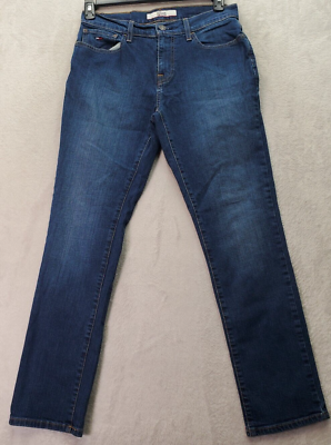 #ad Tommy Hilfiger Jeans Womens Size 30 Blue Denim Dark Wash Pockets Straight Leg $19.92