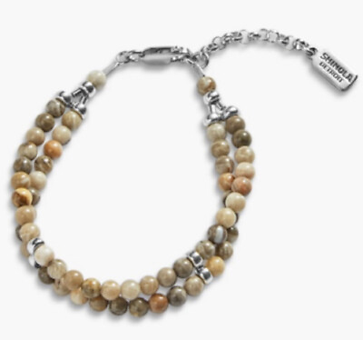 #ad Shinola Petoskey Stone BEAUTIFUL beaded bracelet New with tags. $170.00