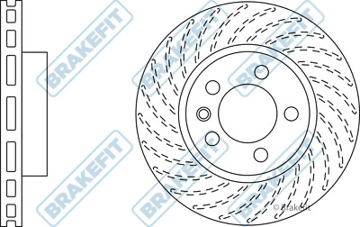#ad Brake Disc Single Vented Front Right 330mm SDK6409 Apec Blue 95535140200 Quality GBP 47.91