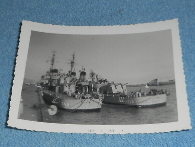 #ad 1957 Photo US Navy Destroyers USS Stembel DD 644 amp; USS Hanson DD 832 California? $13.11