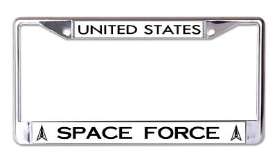 #ad United States Space Force Chrome License Plate Frame $22.99