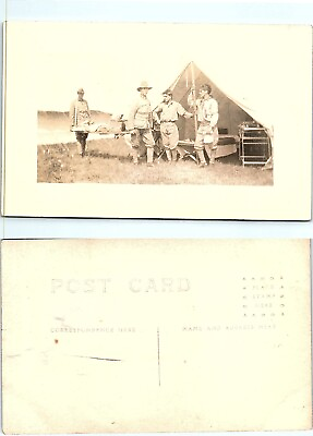 #ad Medical Unit? Soldiers at Camp WWI RPPC $19.99