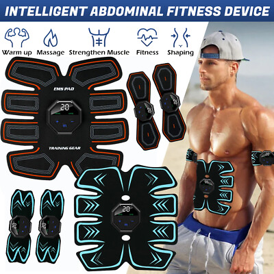 #ad 20 gears EMS USB Abs Abdominal Muscle Core Toning Trainer Stimulator Flex Toner $22.99