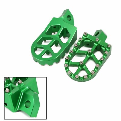 #ad Foot Pegs Footrests Pedal Pads Front Motor Fits For Kawasaki KDX200 1995 2005 01 $62.61