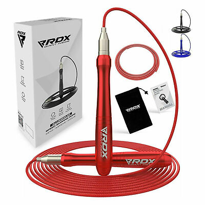 #ad Skipping Jump Rope by RDX MMA Fitness Weighted Gym Jump Rope Adjustable $10.99
