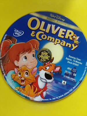 #ad Oliver and Company DVD DISC SHOWN ONLY $4.99