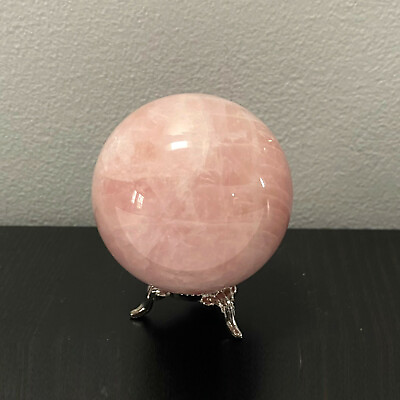 #ad Rose Quartz Sphere Crystal Love Heart Reiki Healing Pink 10.7 Oz 305 gm 2.25quot; $26.99
