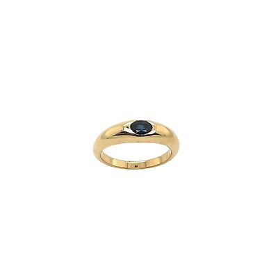 #ad 18ct Yellow Gold Ring Set With 0.40ct Oval Natural Fine Quality Sapphire GBP 1095.00