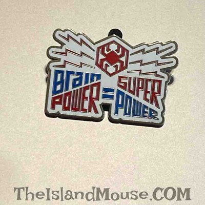 #ad Disney Epcot Avengers Ride Spider Man Web Brain Super Power Pin U7:148580 $2.95