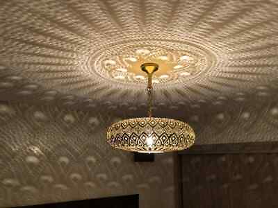#ad Moroccan Ceiling Lamp Moroccan Pendant Lamps Decor Lighting Pendant Light Brass $171.35