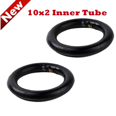 #ad 2Pcs Scooter Inner Tire Air Tube 10quot;x2quot; inch 54x152 90° Angled Stem $12.99