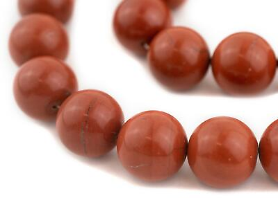 #ad Round Red Jasper Beads 20mm Gemstone 16 Inch Strand $36.00