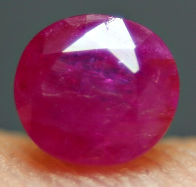 #ad 1 CT RED RUBY Round Cut Loose Gemstone for Rings Jagdalek Afghanistan $134.99
