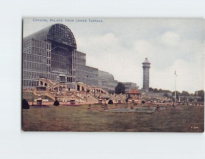 #ad Postcard Crystal Palace From Lower Terrace London England $9.09