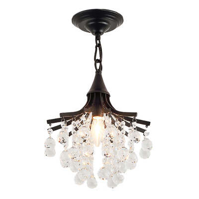 #ad Contemporary Clear Crystal Chandelier Light Indoor Ceiling Lamp Bedroom Lighting $89.90