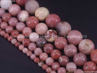 #ad Natural Red Plum Blossom Jasper Gemstone Round Beads 4mm 6mm 8mm 10mm 12mm 15.5quot; $4.58