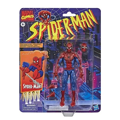 #ad 6 inch Spider Man Marvel Legends Retro Spiderman Action Figure Toys Gift BOY US $28.59
