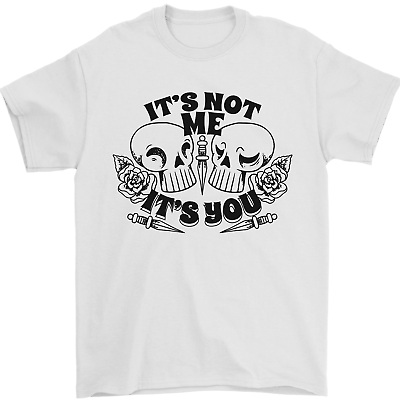 #ad It#x27;s Not Me Anti Valentines Singles Day Skull Mens T Shirt 100% Cotton GBP 9.48