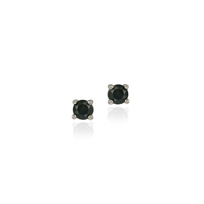 #ad 925 Silver Sapphire 4mm Round Stud Earrings $13.28