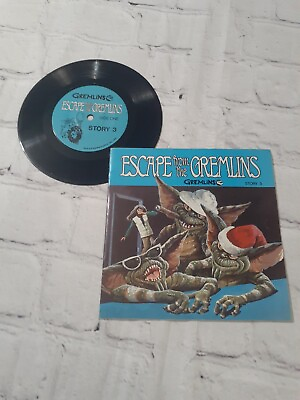 #ad Gremlin Adventures Escape From The Gremlins Original 33 RPM Vinyl Album amp; Book $9.89