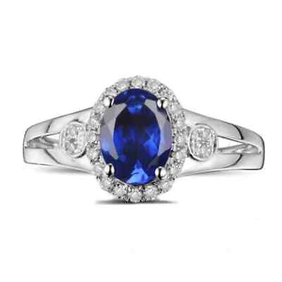 #ad 2.25Ct 100% Natural Royal Blue Tanzanite IGI Certified Diamond Ring In 14KT Gold $356.25