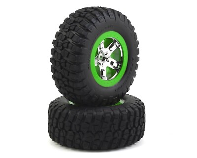 #ad Traxxas SCT Green Beadlock Wheels amp; Tires 2 6876 $24.95