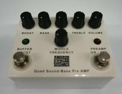 #ad Freedom Custom Guitar Quad Sound Bass Preamp SP BP 01 White Analog Effector $208.00