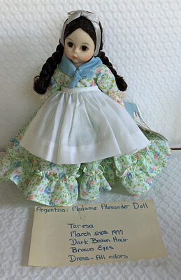 #ad Aregentina Madame Alexander doll Teresa March 1977 $11.25
