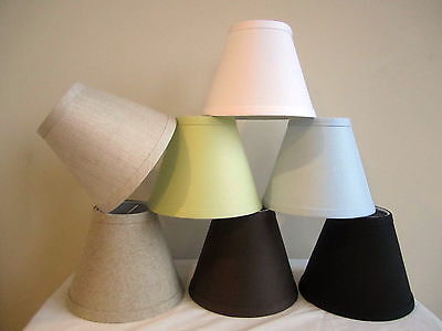Urbanest Linen Mini Chandelier Lamp Shade Clip On Hardback 3quot;x 6quot;x 5quot; $8.99