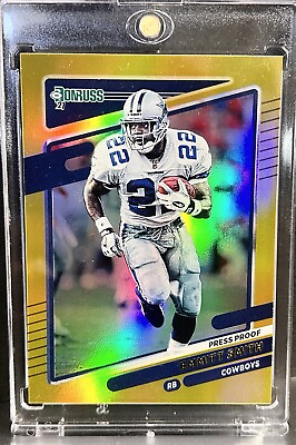 #ad EMMITT SMITH RARE GOLD REFRACTOR INVESTMENT CARD SP DALLAS COWBOYS $29.99