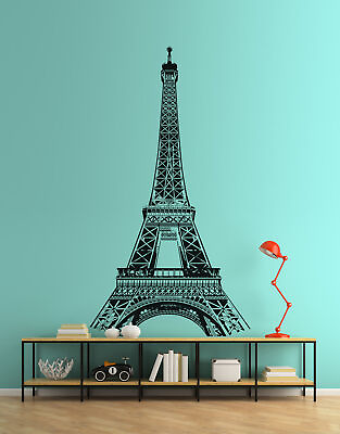 #ad Eiffel Tower Wall Decal. Paris France. #877 $89.95