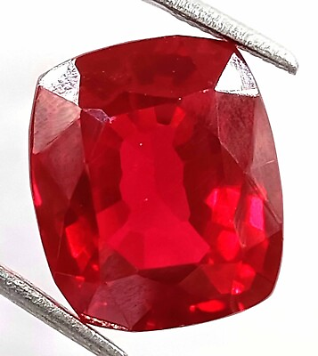 #ad 26 CT NATURAL RED RUBY UNTREATED UNHEATED CUSHION CUT CERTIFIED LOOSE GEMSTONE $102.00