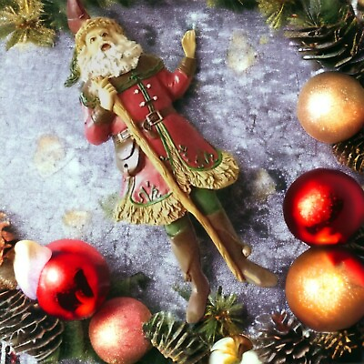 #ad Ladas Christmas Santa Claus Ornament St Nicholas Old World Resin Victorian $14.98