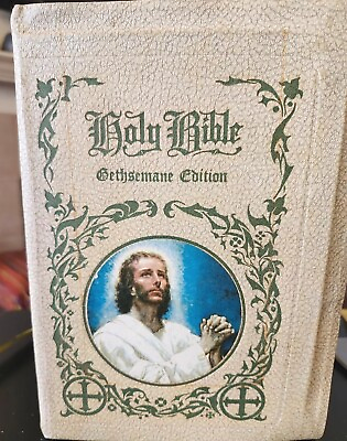 #ad HOLY BIBLE Antique Collectible Rare GETHSEMANE ed 1946 48 Great Cdtn BEAUTIFUL $120.00