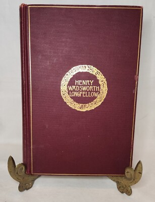 #ad 1893 Longfellow’s Complete Poetical Works Cambridge Edition Antique Poetry Book $20.00
