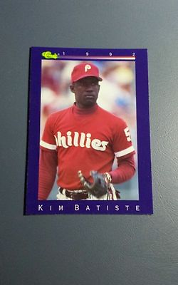 #ad KIM BATISTE 1992 CLASSIC BLUE BORDER CARD # 191 A6183 $1.49
