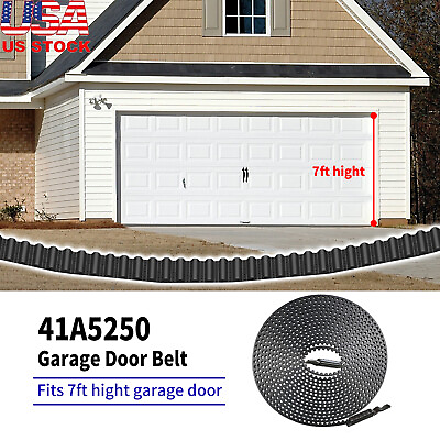 #ad 41A5250 Garage Door Belt Assembly 7ft High Door Fits Chamberlain Liftmaster $29.99
