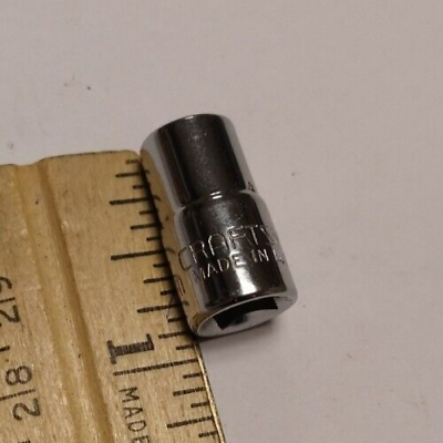 #ad Vintage Craftsman 1 4quot; Drive 7MM 6 Point Shallow Socket Metric EE 43503 USA $7.99